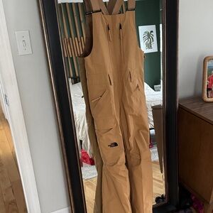 The North Face Freedom Bib Overalls - Size Small Almond Butter